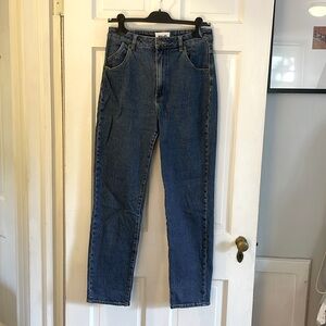 Australien Jeans Brand Rolla’s, Size 30, high rise, nice medium blue wash